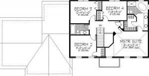 146-1020 Floor Plan - Second Level