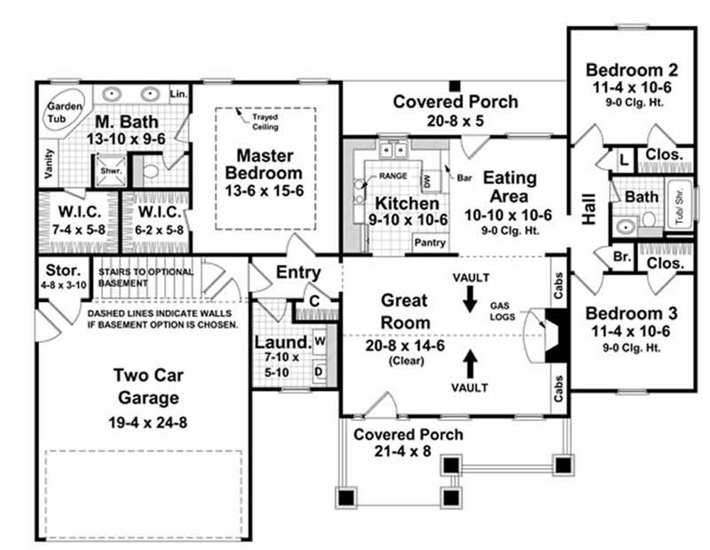 Plan 141-1020 - Floor Plan