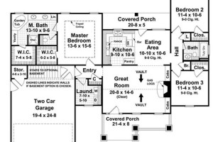 Plan 141-1020 - Floor Plan